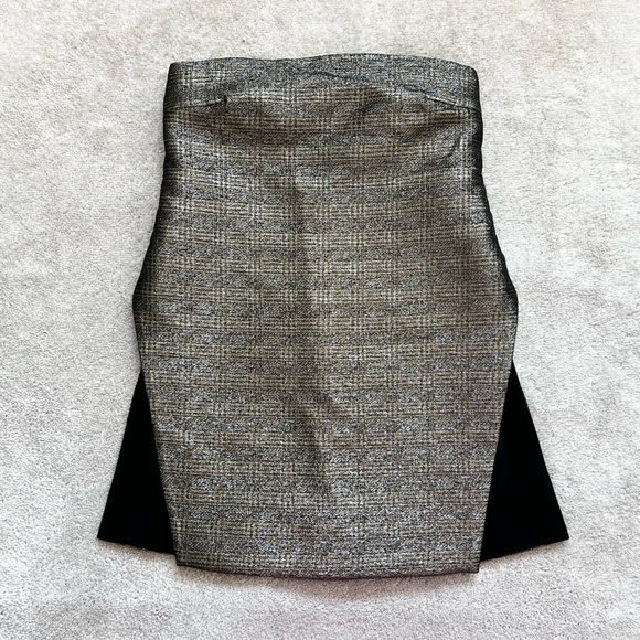 ELLERY STRAPLESS METALLIC TOP SIZE 2 MODERN CHIC EVENT PARTY ELEGANT COCKTAIL - Picture 2 of 10